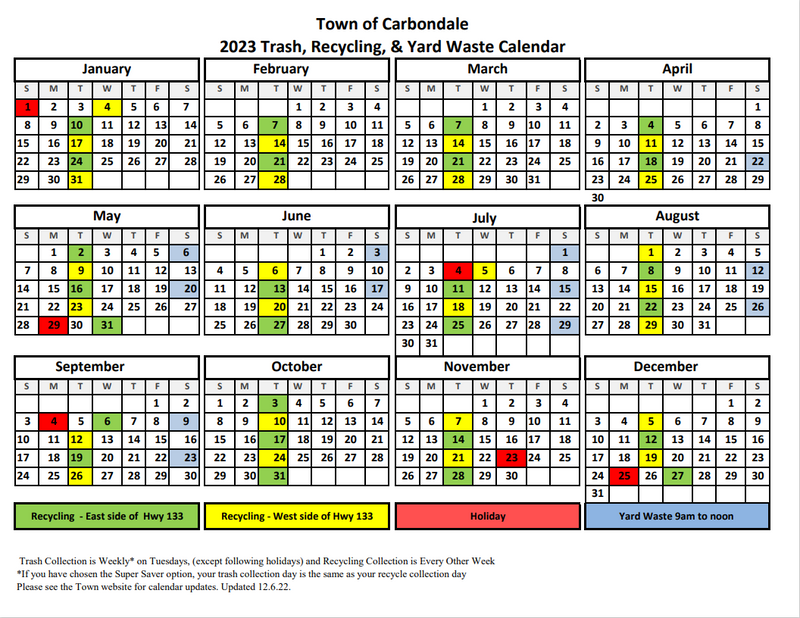 Town of Carbondale Mountain Waste & Recycling